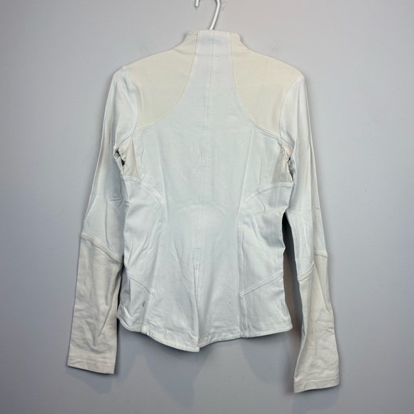 Lululemon White Zip Front Jacket | Fitted | Size 8 - Picture 3 of 12